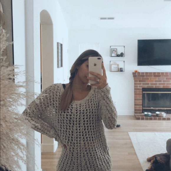 Relaxed open knit sweater - Picture 1 of 3